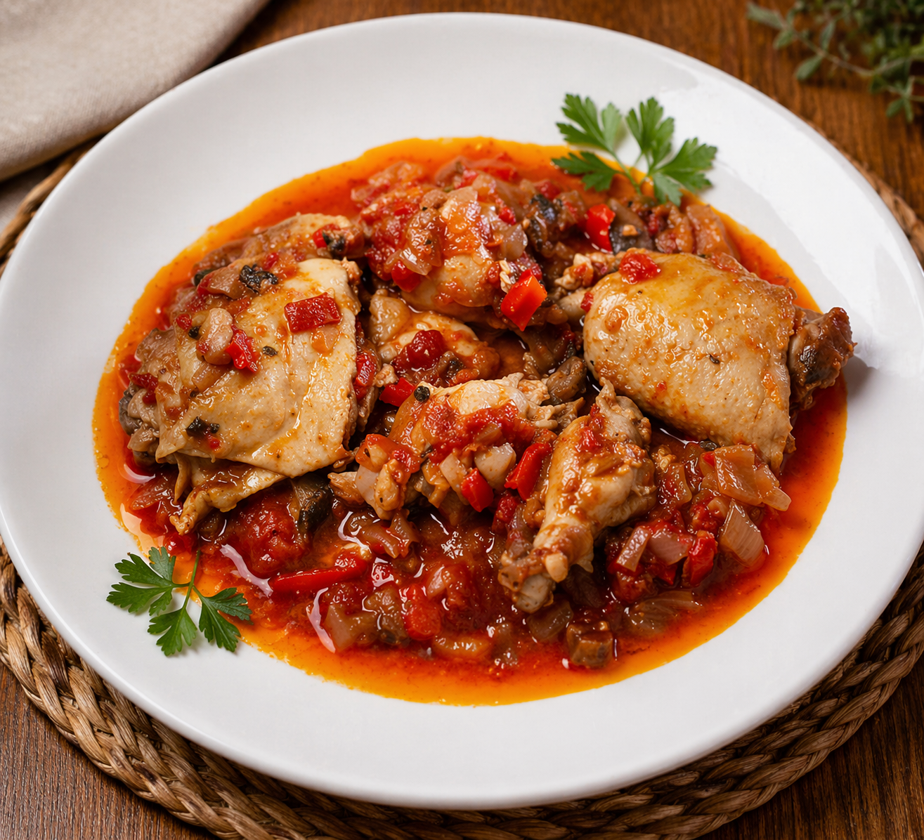 Kedjenou de poulet ( soupe de poulet )