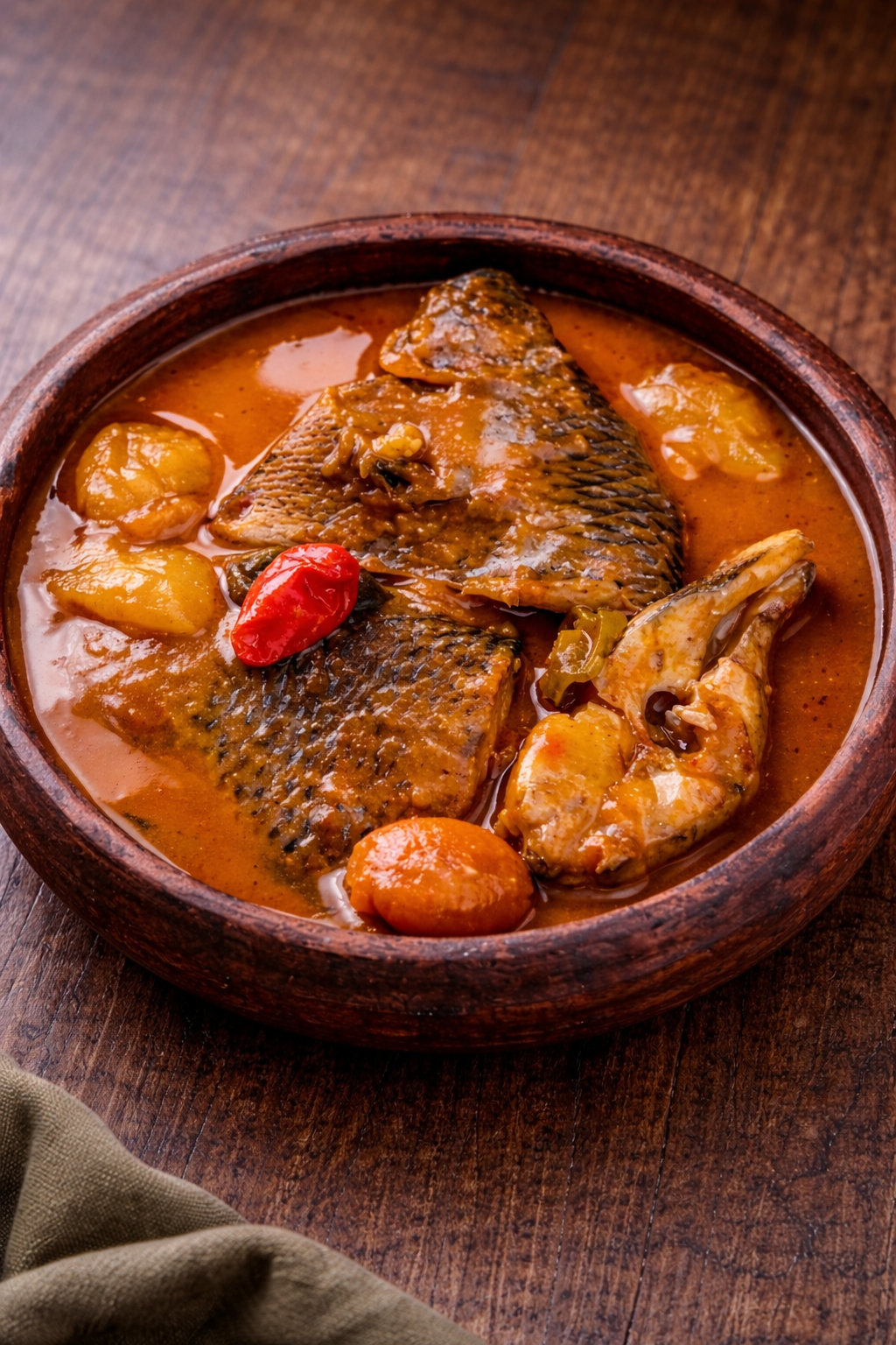 Kedjenou de poisson ( soupe de poisson )